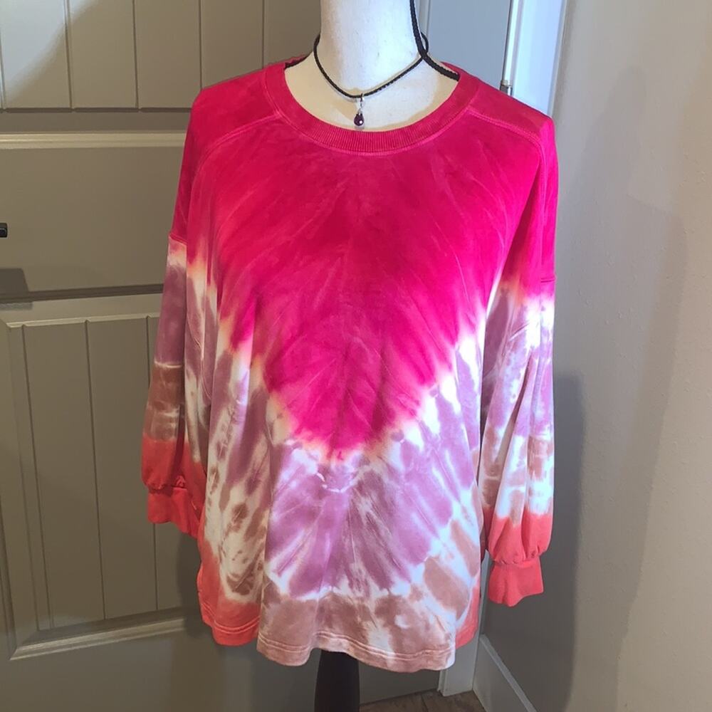 RACHEL ZOE Tie-Dye Top L